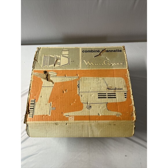 Vintage Moulinex Combine Jeannette Electric Meat Grinder Veggie Chopper Works!!! - Picture 6 of 6